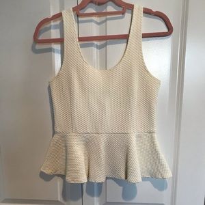 Anthropologie summer top with peplum.